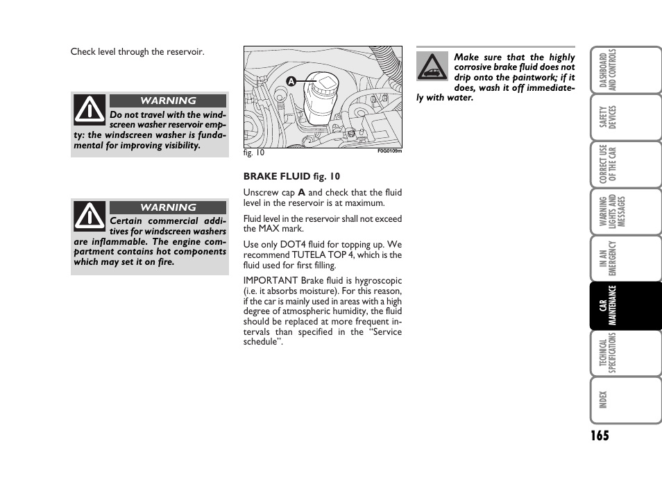 FIAT Panda Classic User Manual | Page 167 / 207