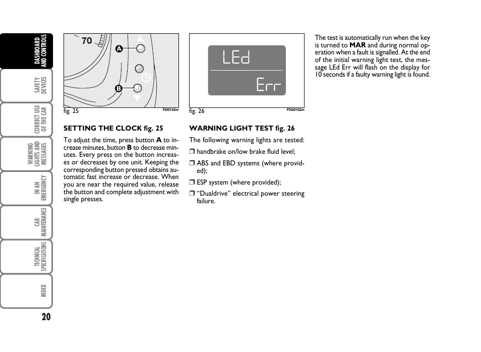 FIAT Panda Classic User Manual | Page 22 / 207