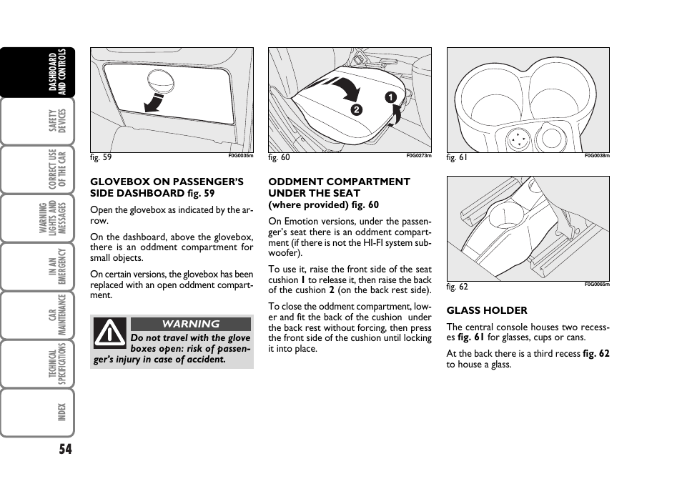 FIAT Panda Classic User Manual | Page 56 / 207