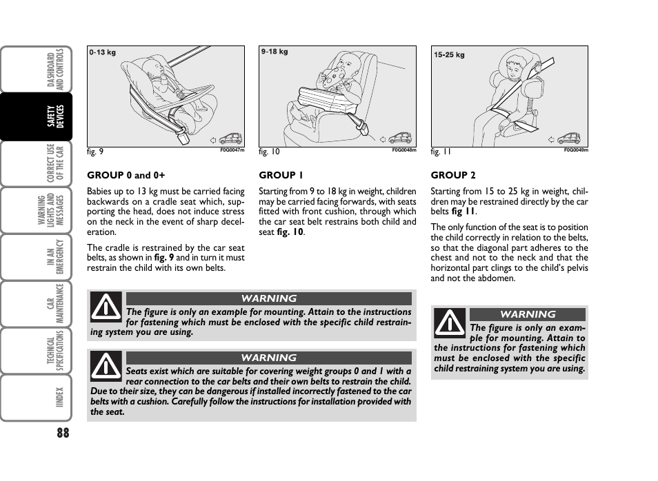 FIAT Panda Classic User Manual | Page 90 / 207