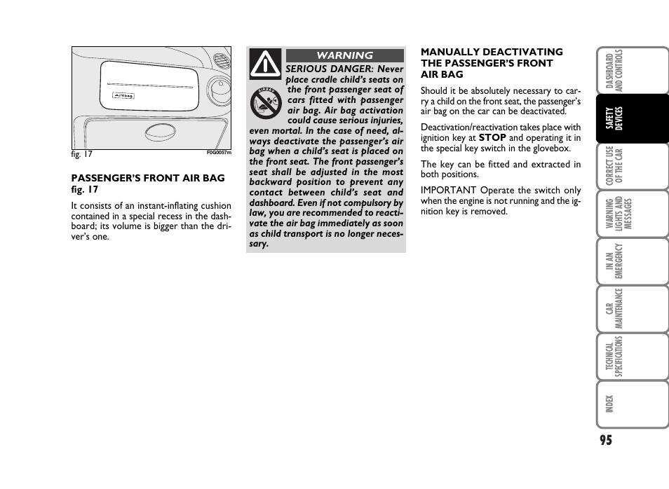 FIAT Panda Classic User Manual | Page 97 / 207