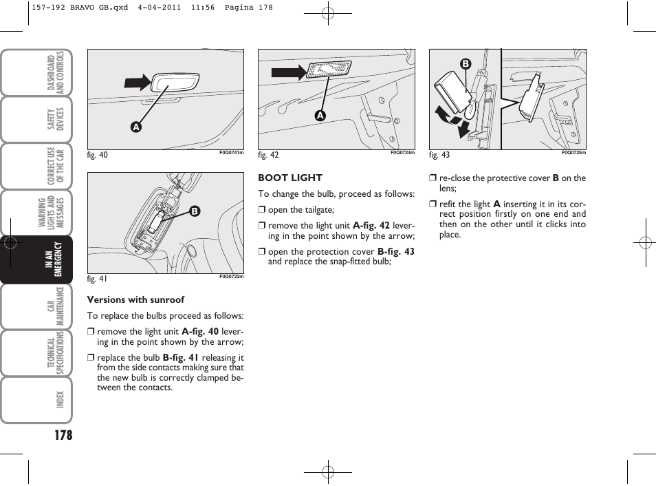 FIAT Bravo User Manual | Page 180 / 263