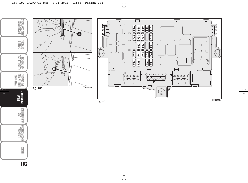 FIAT Bravo User Manual | Page 184 / 263