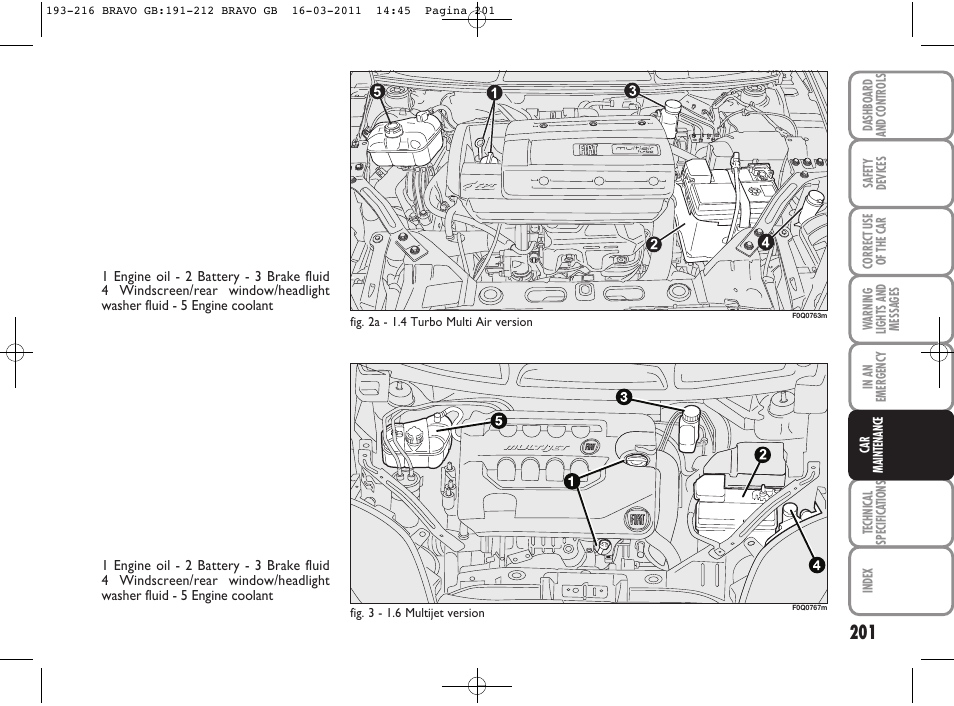 FIAT Bravo User Manual | Page 203 / 263