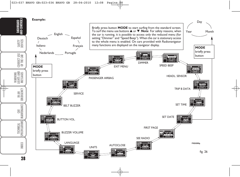 FIAT Bravo User Manual | Page 30 / 263