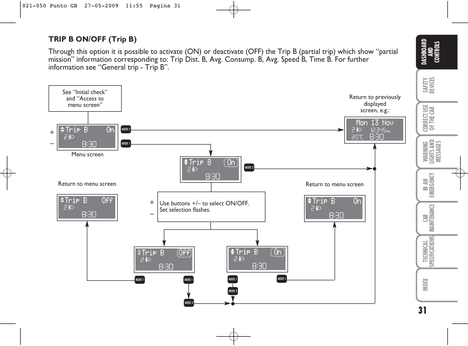 Rq q, Qr r | FIAT Punto User Manual | Page 32 / 282