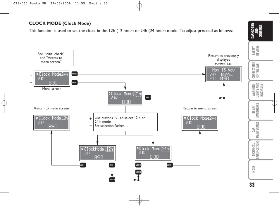 Rq q, Qr r | FIAT Punto User Manual | Page 34 / 282