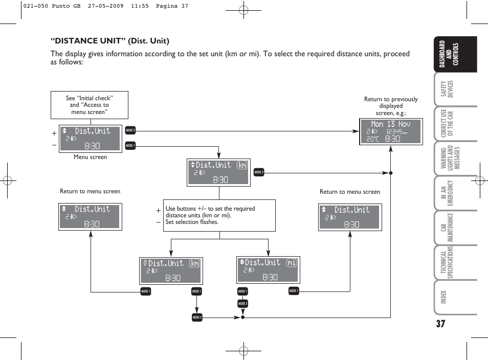 Qr r | FIAT Punto User Manual | Page 38 / 282