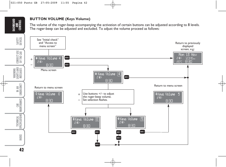 R q q q, Rq q r r | FIAT Punto User Manual | Page 43 / 282