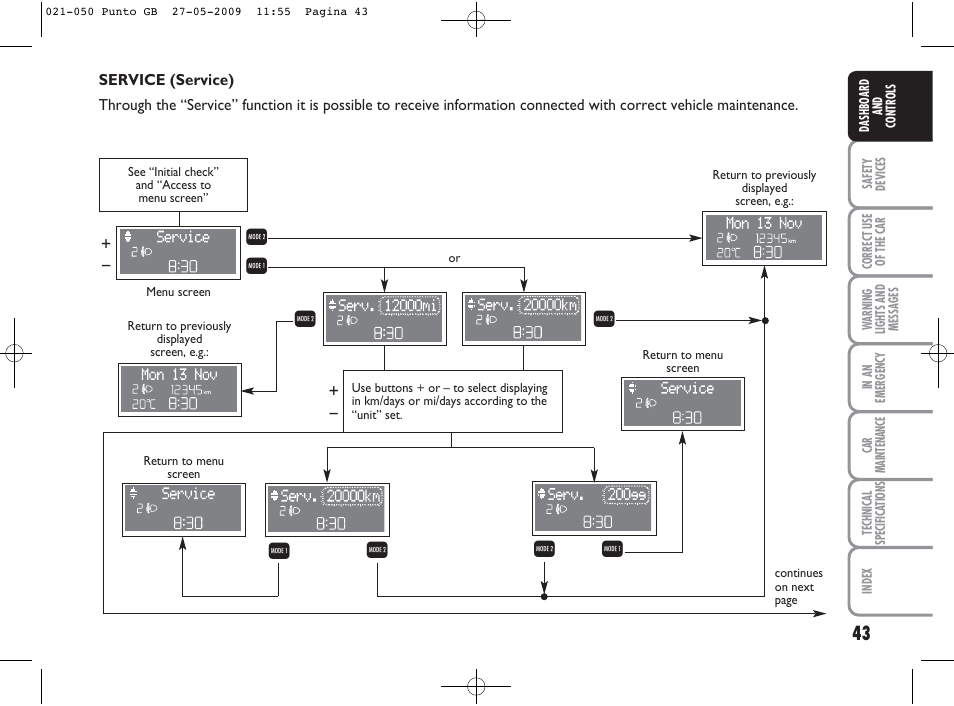 Rq q r | FIAT Punto User Manual | Page 44 / 282