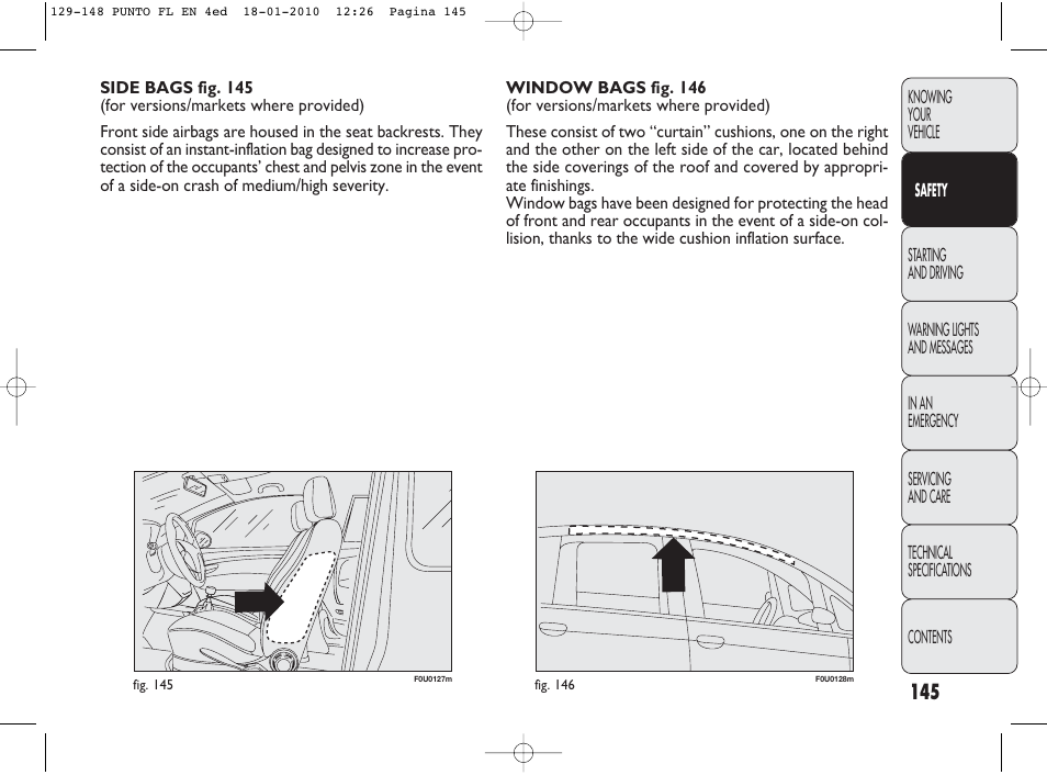 FIAT Punto Evo User Manual | Page 146 / 270