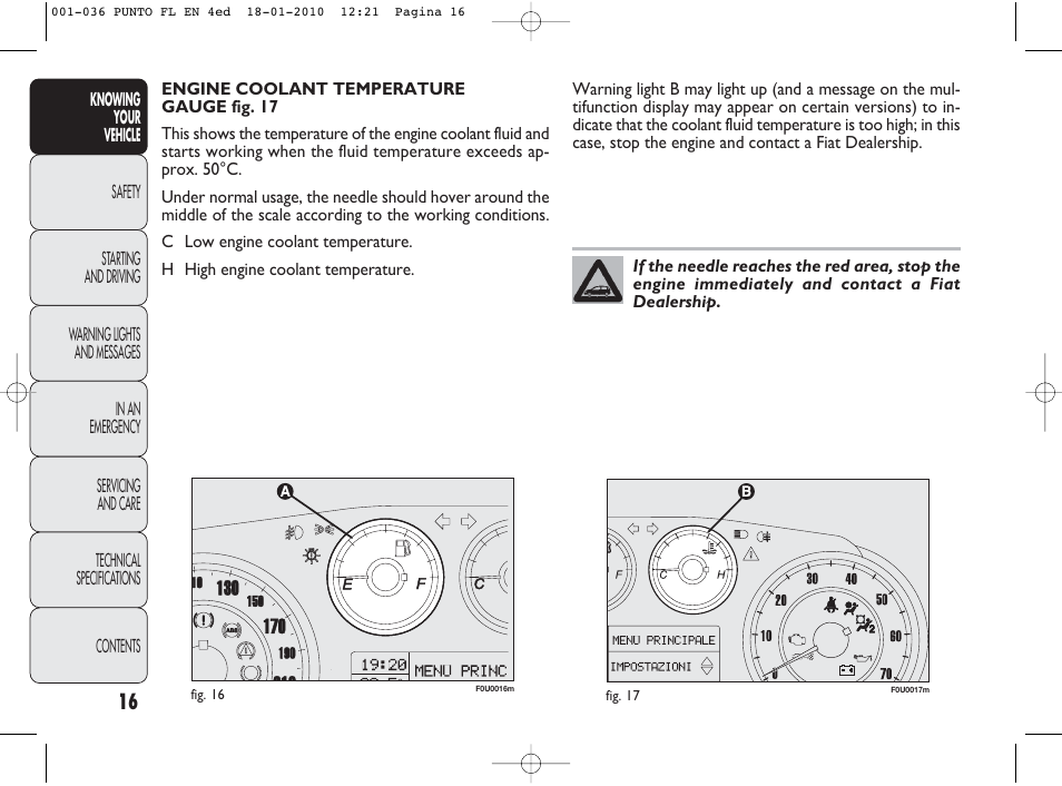 FIAT Punto Evo User Manual | Page 17 / 270