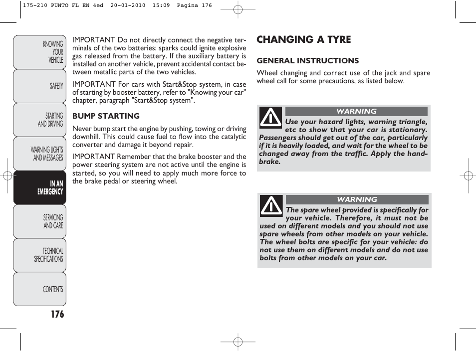 FIAT Punto Evo User Manual | Page 177 / 270