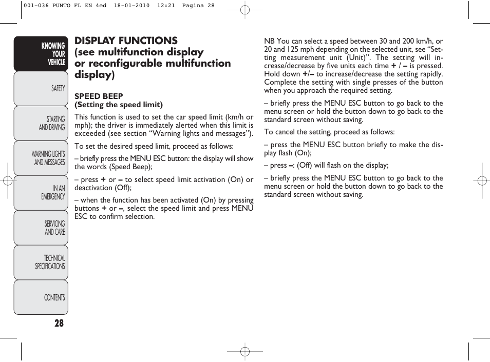 FIAT Punto Evo User Manual | Page 29 / 270