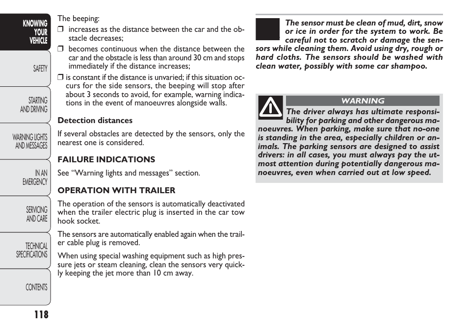 FIAT Punto 2012 User Manual | Page 120 / 271