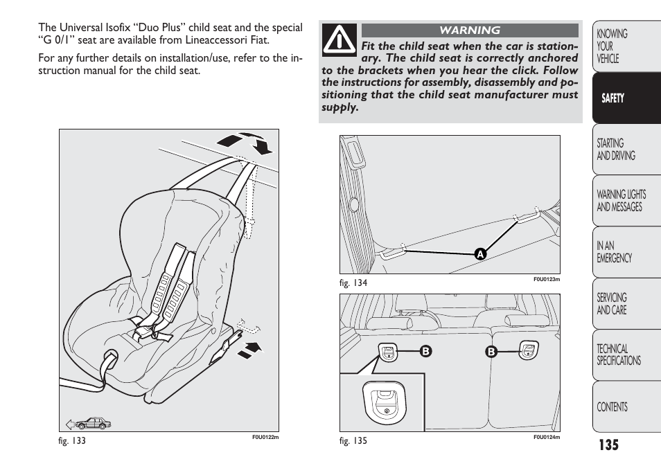 FIAT Punto 2012 User Manual | Page 137 / 271