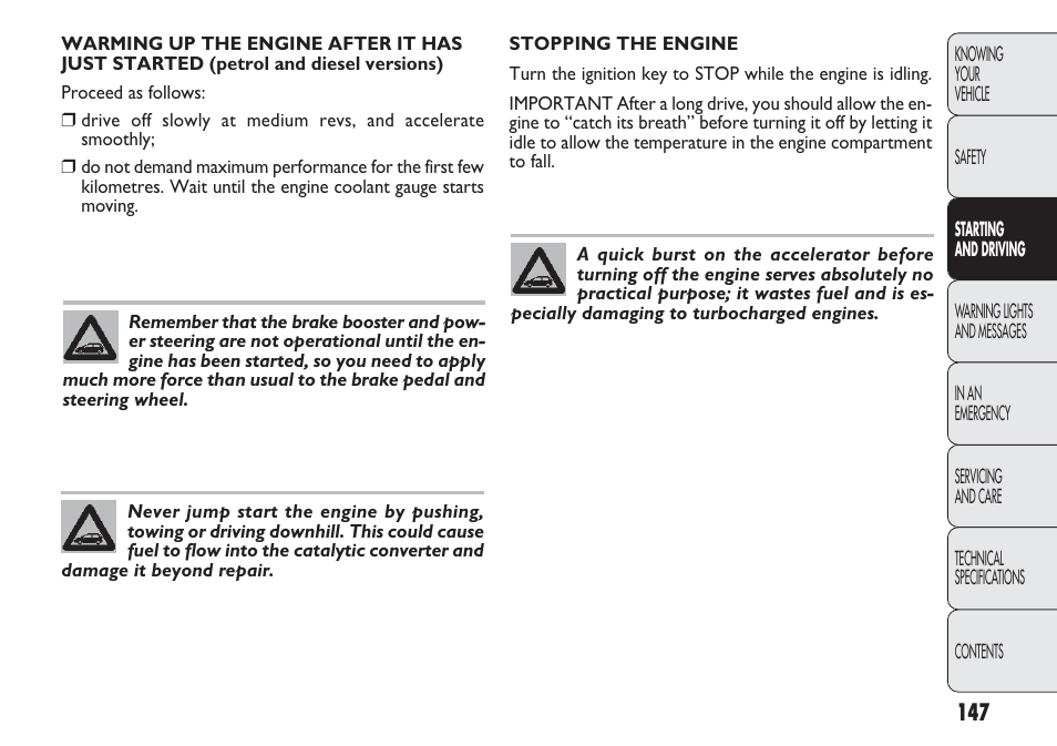 FIAT Punto 2012 User Manual | Page 149 / 271