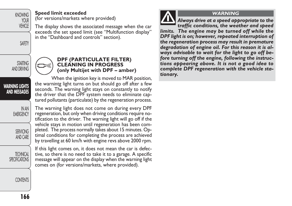 FIAT Punto 2012 User Manual | Page 168 / 271