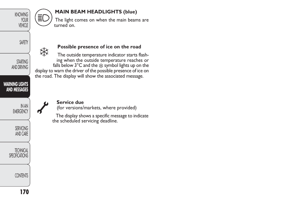 FIAT Punto 2012 User Manual | Page 172 / 271