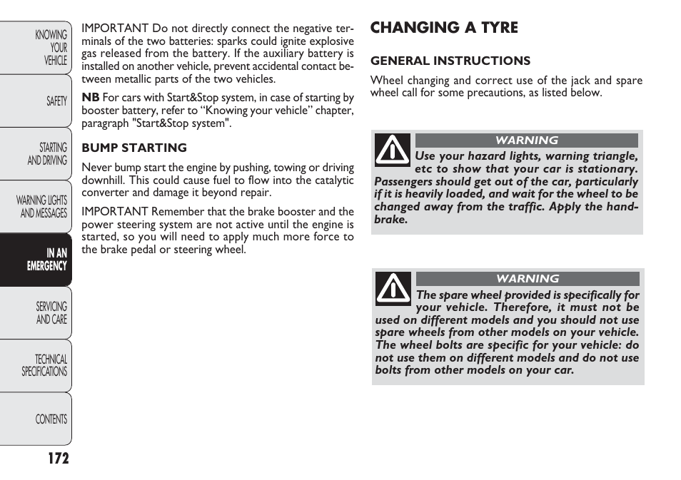 FIAT Punto 2012 User Manual | Page 174 / 271