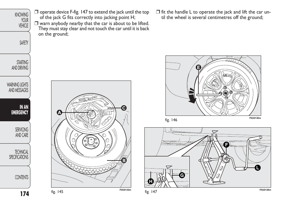 FIAT Punto 2012 User Manual | Page 176 / 271