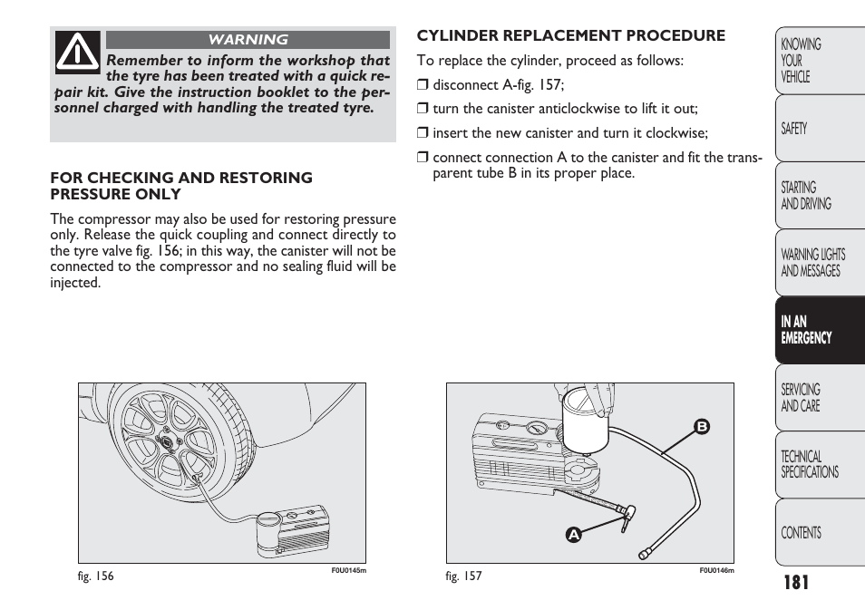 FIAT Punto 2012 User Manual | Page 183 / 271