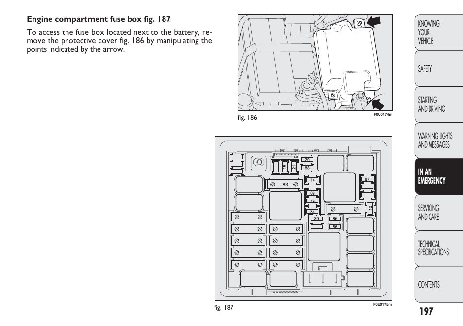 FIAT Punto 2012 User Manual | Page 199 / 271