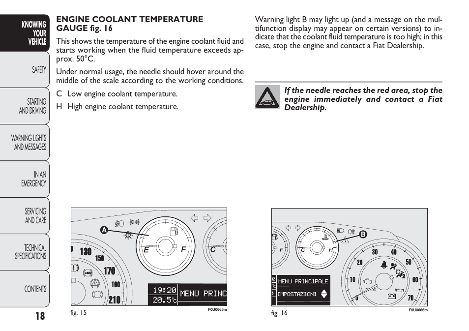 FIAT Punto 2012 User Manual | Page 20 / 271