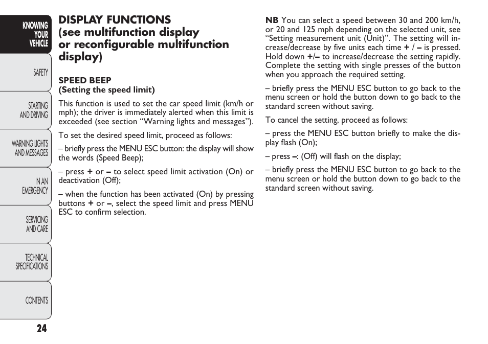 FIAT Punto 2012 User Manual | Page 26 / 271