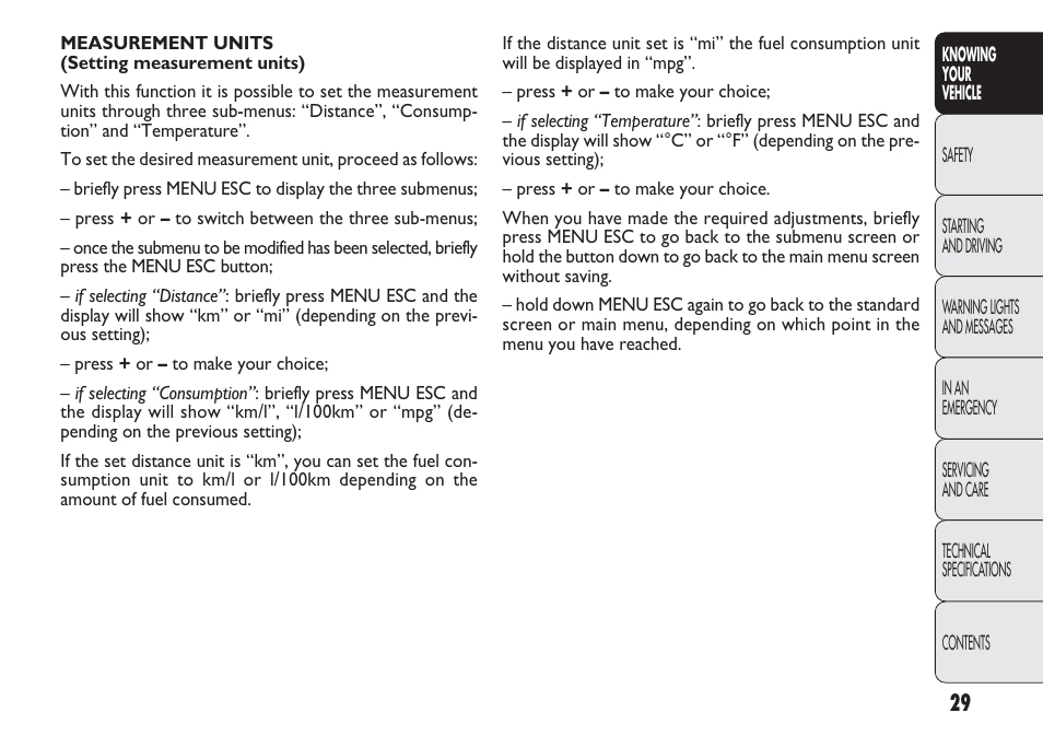 FIAT Punto 2012 User Manual | Page 31 / 271