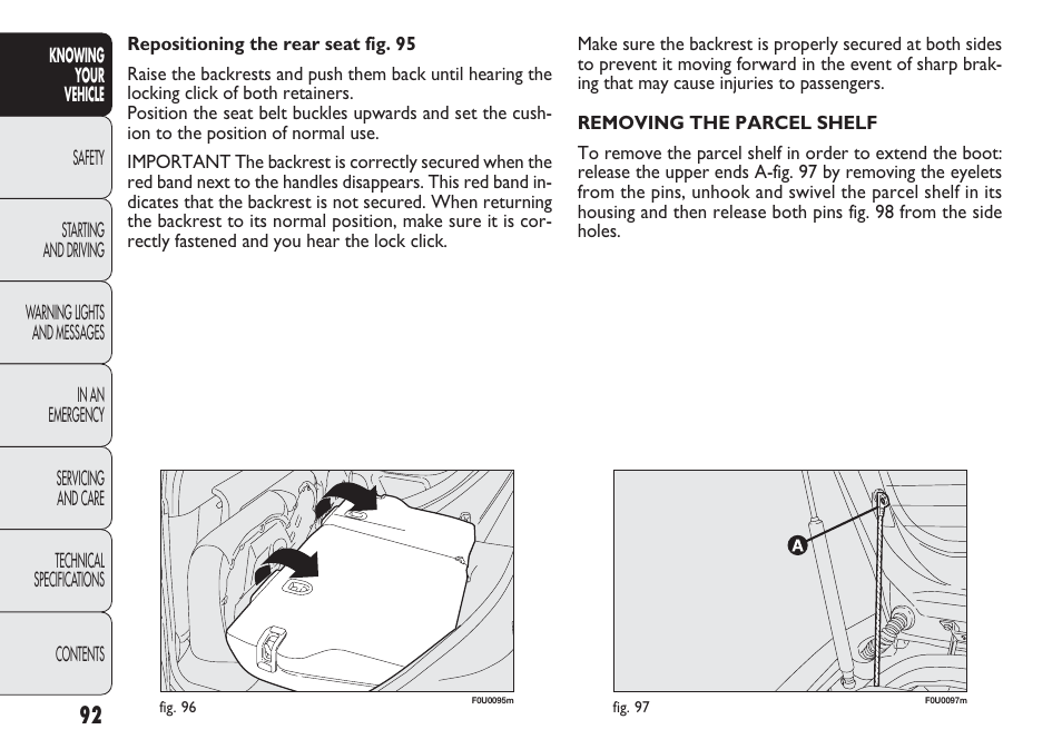 FIAT Punto 2012 User Manual | Page 94 / 271