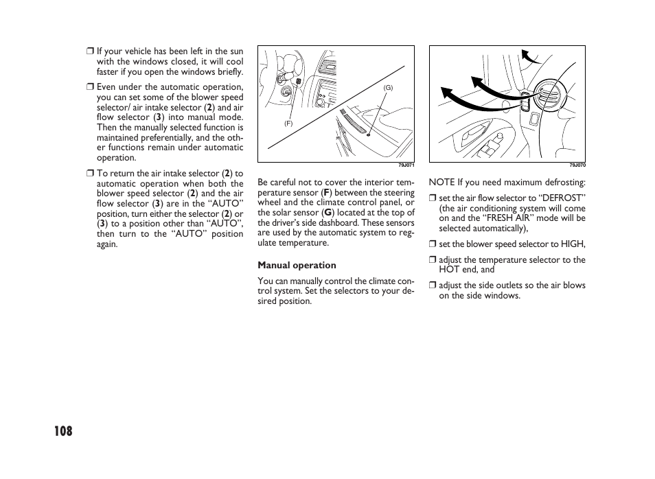 FIAT Sedici User Manual | Page 109 / 266