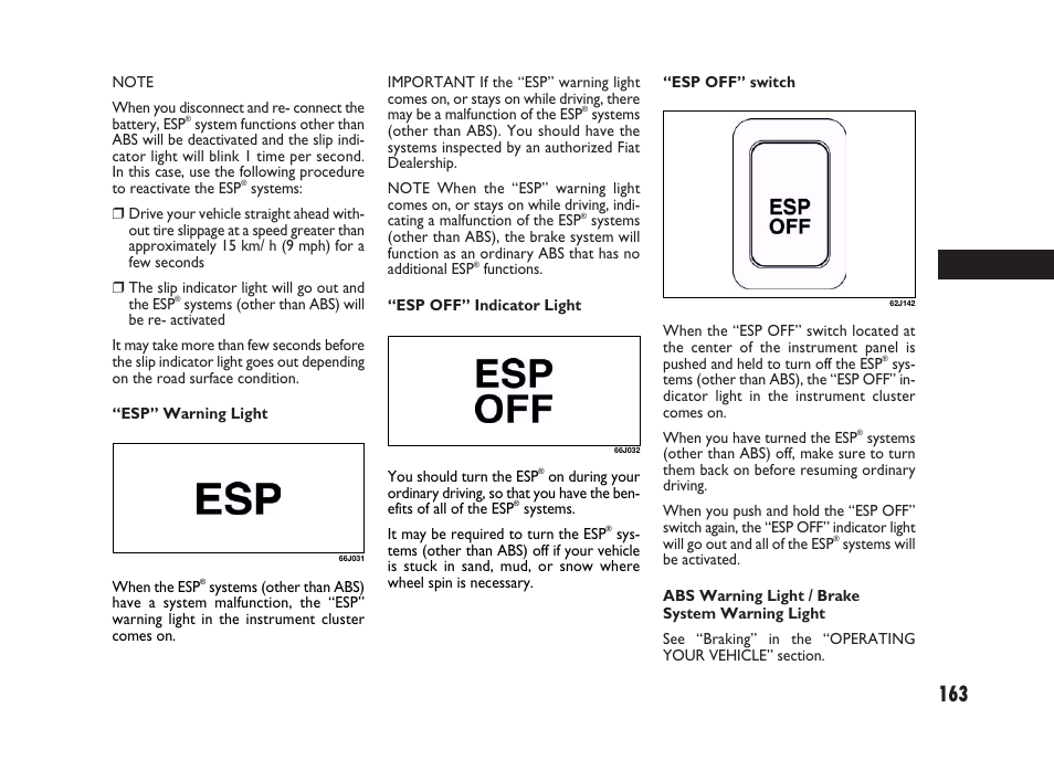 FIAT Sedici User Manual | Page 164 / 266