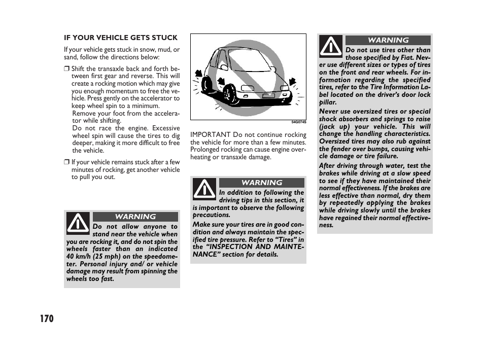 FIAT Sedici User Manual | Page 171 / 266