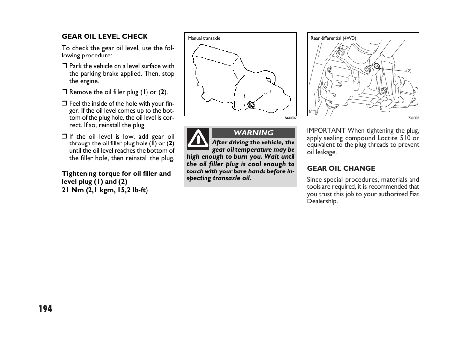 FIAT Sedici User Manual | Page 195 / 266