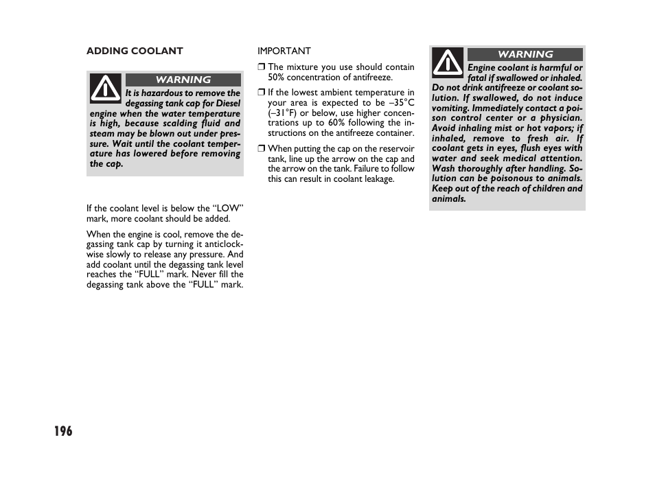 FIAT Sedici User Manual | Page 197 / 266