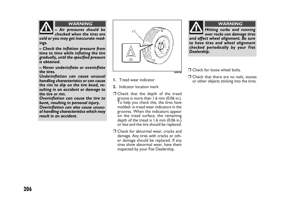 FIAT Sedici User Manual | Page 207 / 266