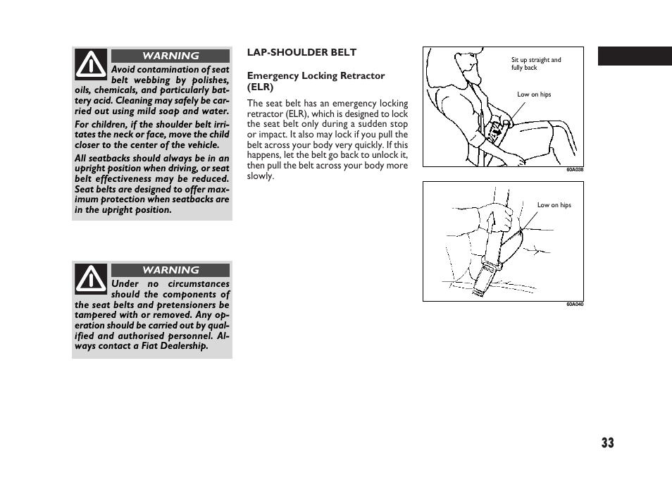 FIAT Sedici User Manual | Page 34 / 266