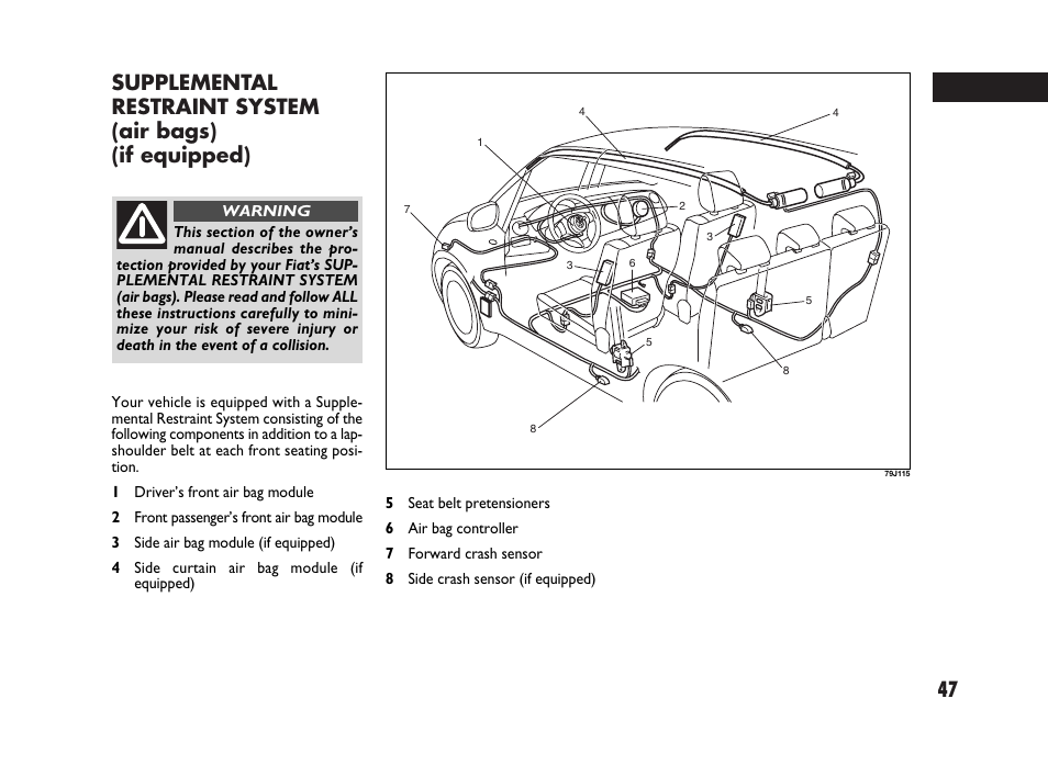 FIAT Sedici User Manual | Page 48 / 266