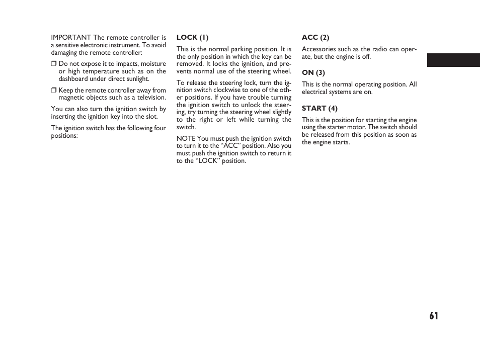 FIAT Sedici User Manual | Page 62 / 266