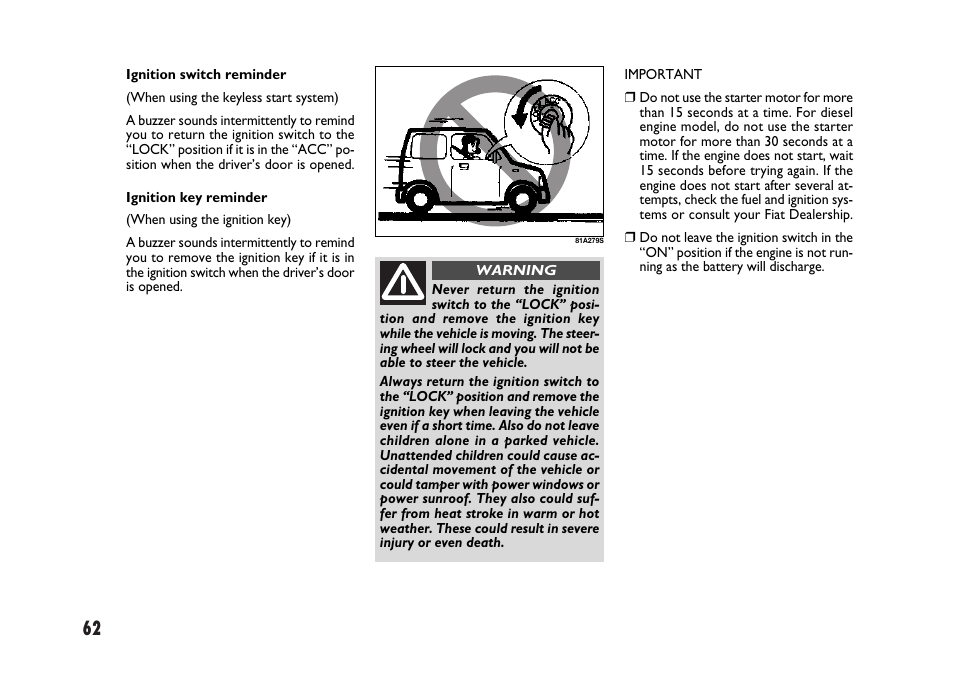 FIAT Sedici User Manual | Page 63 / 266