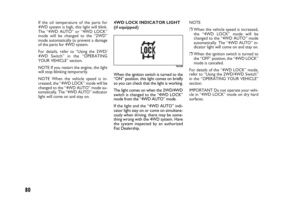 FIAT Sedici User Manual | Page 81 / 266