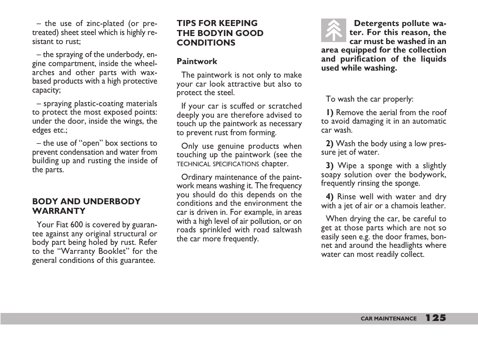 FIAT 600 User Manual | Page 126 / 154