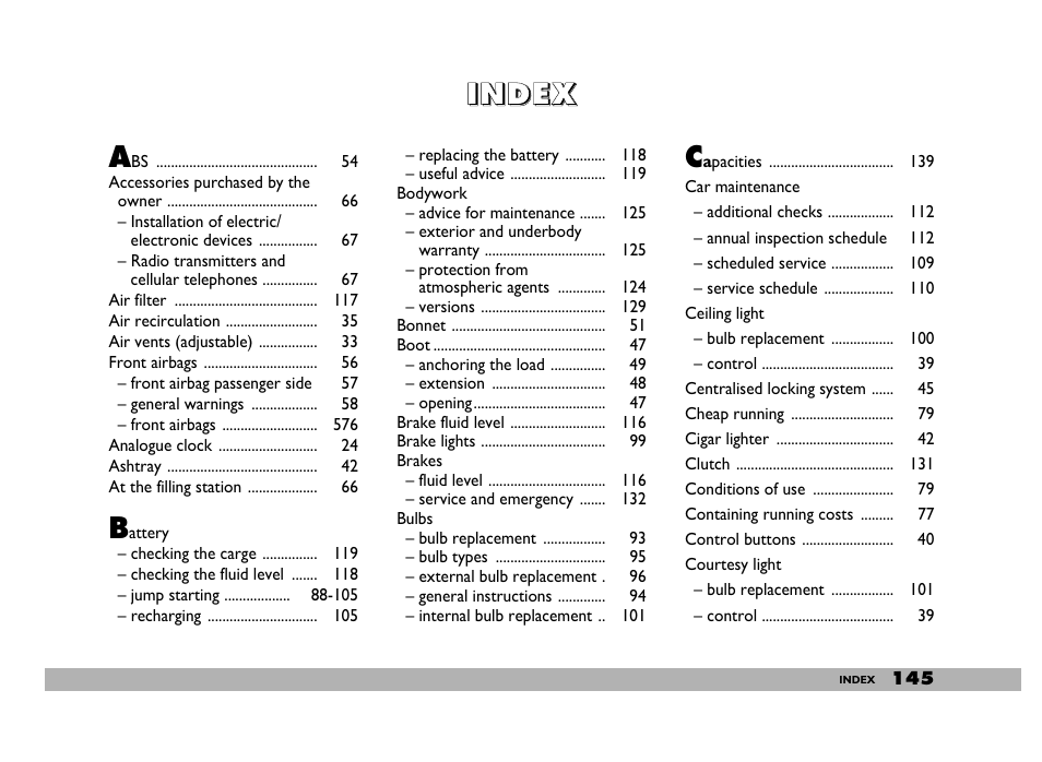 152 seicento gb.pdf | FIAT 600 User Manual | Page 146 / 154