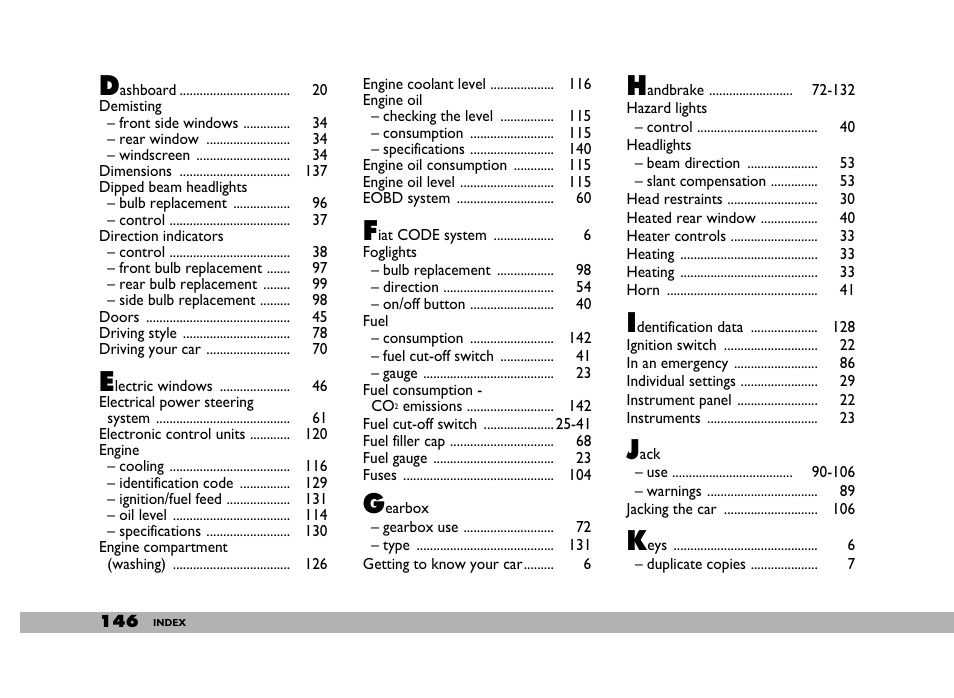 FIAT 600 User Manual | Page 147 / 154