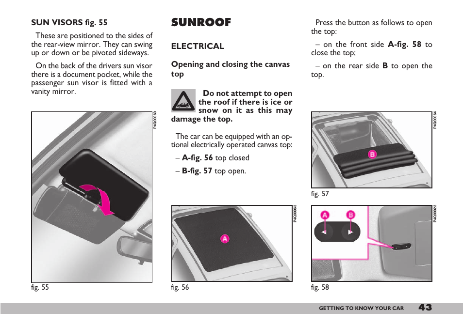 Sunroof | FIAT 600 User Manual | Page 44 / 154