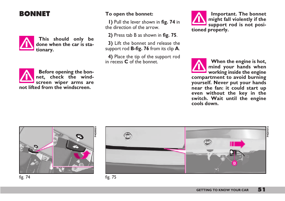 Bonnet | FIAT 600 User Manual | Page 52 / 154