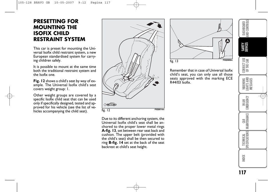 FIAT Bravo User Manual | Page 118 / 246