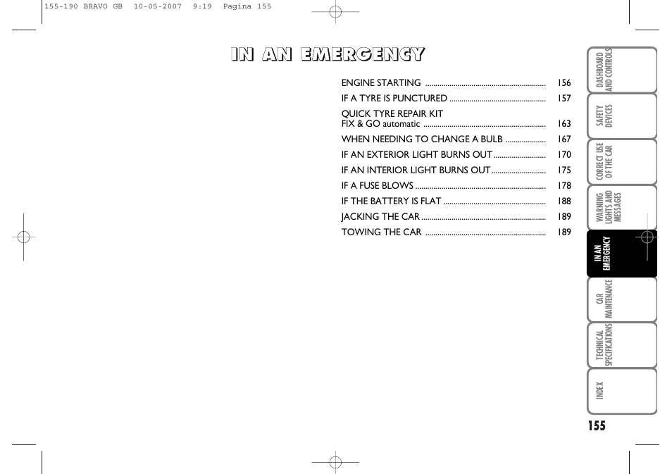 FIAT Bravo User Manual | Page 156 / 246