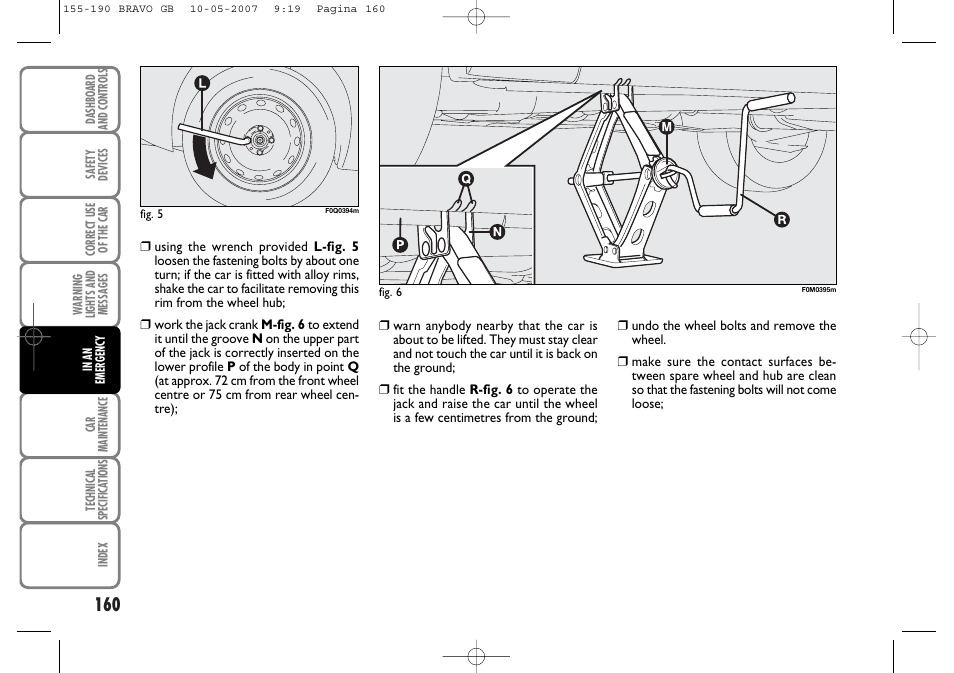 FIAT Bravo User Manual | Page 161 / 246